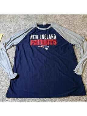 New England Patriots Long Sleeve Shirt Sleepwear size Large